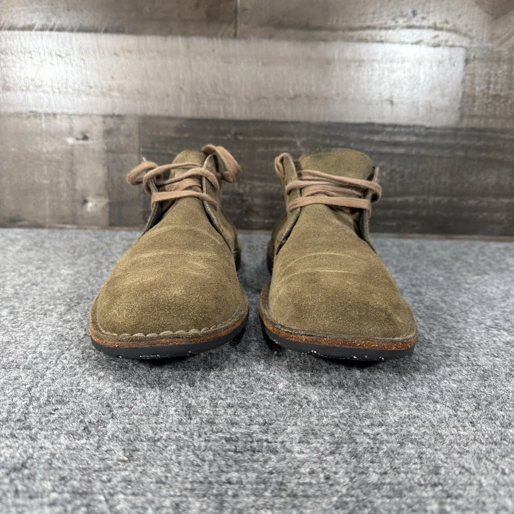 John Varvatos Chukka Boots Mens 9M Brown Suede Leather Tire Tread